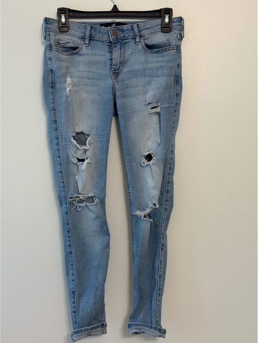 Hollister Low Rise Super Skinny Crop Jeans Size 5R W27 L26